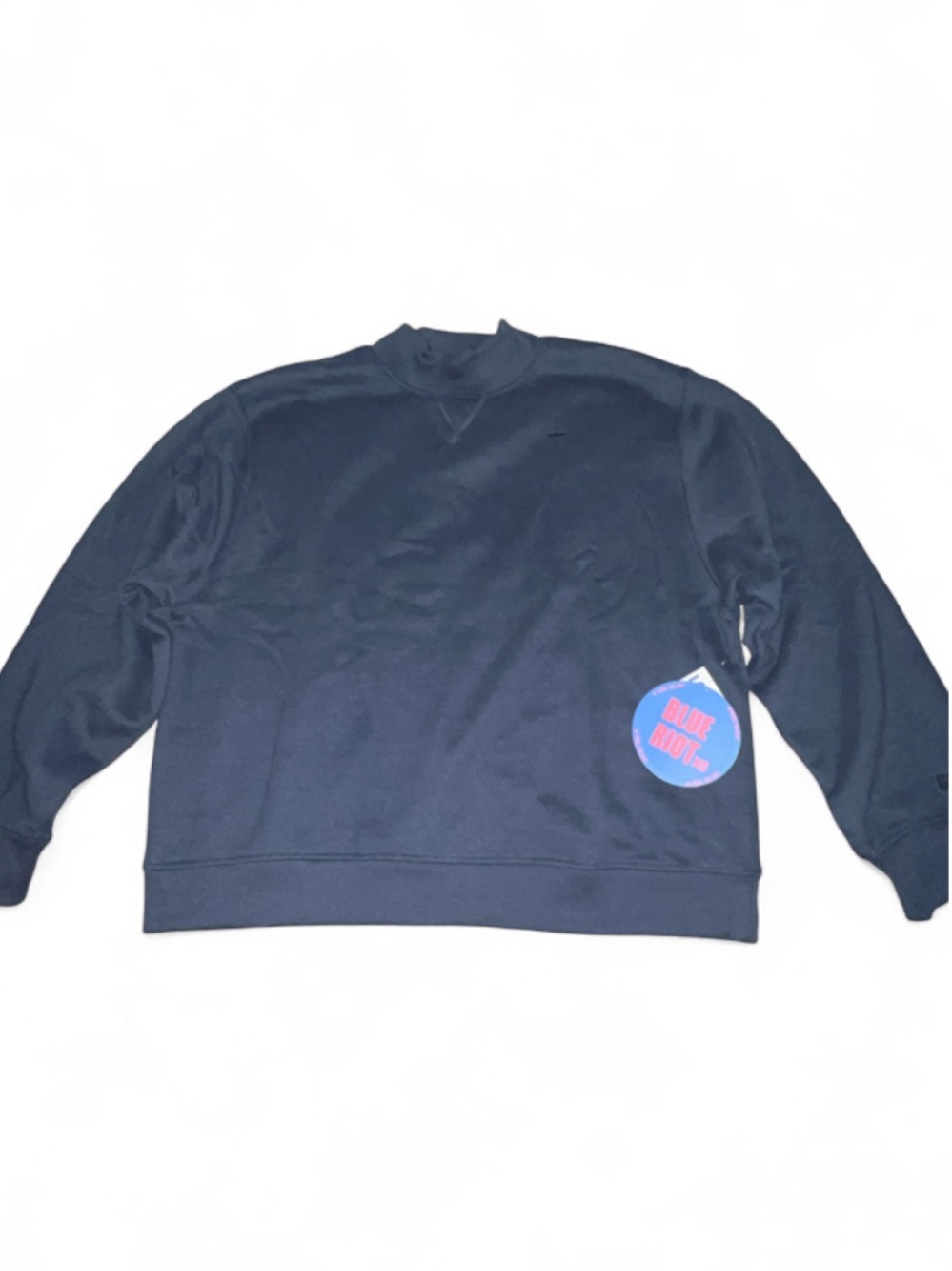 Viral Blue Riot Navy Blue God is Good Mockneck